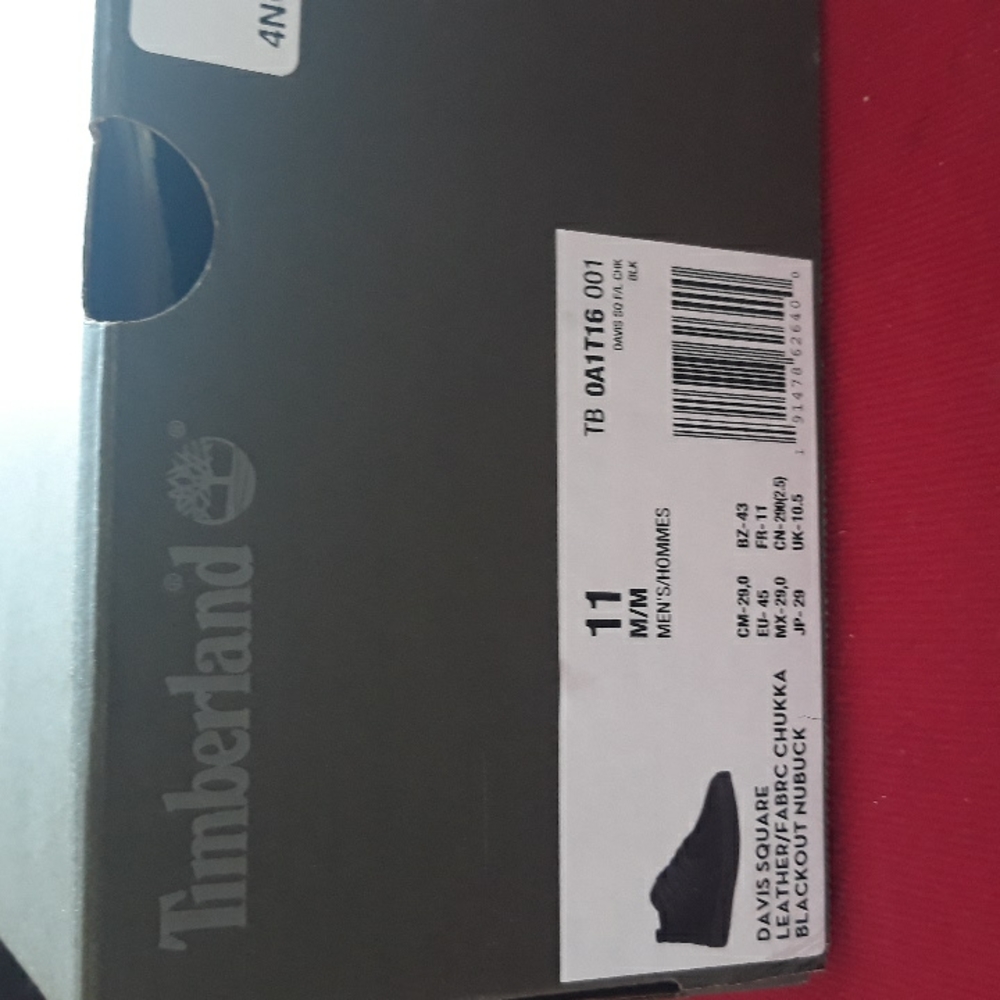 Timberlands Davis Square Men's size11 shoes